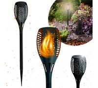 Lampe solaire pour le jardin 33 LED, torche Torches de jardin avec effet de flamme réaliste IP65 BLIXTAR
