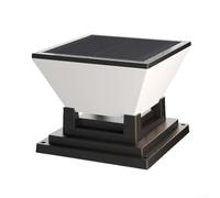 Lampe solaire pour poteaux de clôture de 7 x 7 à 10 x 10 cm, étanche IP65 avec 3 modes de couleur, marche/arrêt automatique du crépuscule à l'aube, éclairage LED blanc chaud pour terrasse, portail