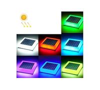 Lampe Solaire pour Potelet IP68 7 Couleurs avec Capteur Crépusculaire