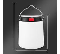 Lampe solaire rechargeable de camping LED avec charge, lampe suspendue d'extérieur portable avec trois modes de luminosité et construction légère (B)