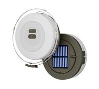 Lampe solaire rechargeable LED pour tente - Lampe décorative enroulable pour tente, cour, jardin, atmosphères rechargeables en plein air