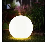 Lampe Solaire Sphérique D'Extérieur IP44 Jardin Boule Blanc Chaud LED H 62 CM