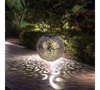Lampe Solaire Spots à Encastrer Sphérique de Balcon Déco Pointe LED D 18,5 CM