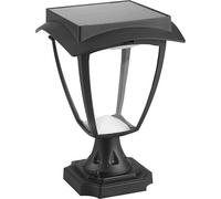 Lampe Solaire Sur Pied Ip65 Waterproof Matt Black 2w 110 Lumens 3000k+6000k