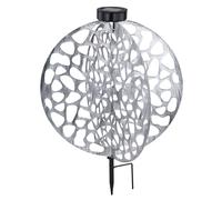 Lampe solaire sur piquet, lampe décorative orientale, lampe de jardin, lampe solaire en métal pour l'extérieur, métal, 1x LED blanc chaud, LxlxH 40x40x51 cm