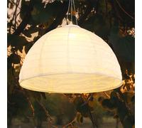 Lampe Solaire Suspendue D'Extérieur LED de Jardin Balcon Blanc Hauteur 30 CM