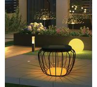 Lampe solaire table exterieur jardin design 120lm IP44 noir 3000K 6000K