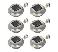 Lampe solaire - vidaXL - Ronde - 12 cm - 6 pcs - LED Blanc