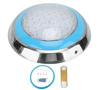 Lampe Sous-marine LED à Couleur Changeante 45 W RVB pour Piscine, étanchéité IP68, Lampe Murale en Acier Inoxydable avec Télécommande pour Piscines, Spas et Fontaines