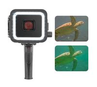 Lampe sous-marine LED lumière de plongée pour GoPro Hero 7 6 5 noir vidéo Flash lumières de remplissage boitier étanche déclencheur de filtre rouge