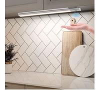 Lampe sous meuble 40 cm avec capteur 2 en 1 rechargeable USB réglette LED cuisine placard barre lumineuse magnétique