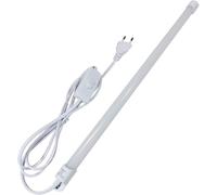 Lampe sous meuble cuisine 43cm, Lampe de Placard Réglette LED 6W, lumière blanche 6000K, 500lm, Lampe d'Armoire Barre lumineuse avec fiche et interrupteur 230V [Classe énergétique A+]
