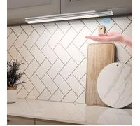 Lampe sous meuble cuisine avec capteur,40 cm,rechargeable USB,réglette LED sans fil avec bande magnétique adhésive YYV
