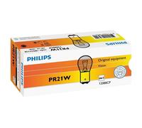 AMPOULE PR21W Rouge Halogene 12V 21W Philips Standard Single 12088CP