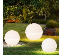 Lampe Sphérique D'Extérieur de Jardin Boule Déco 20/30/40 CM Pointe 3er Set
