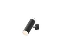 Lampe Spot ANAXI Noire Avec Écran Réglable En Métal E27 Applique Murale