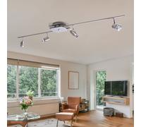 Lampe Spot Plafonnier Barre de Pivotant Salle à Manger 4 à Flammes L 110 CM