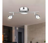 Lampe De Plafond Spot Lampe LED Lampe De Salon Mobile Chrome L 38 Cm