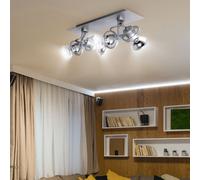 Lampe Spot Plafonnier Mobile Lampe de Chambre à Coucher Argent L 32 CM