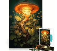 Lampe Squelette de Champignon Puzzle Adultes 1000 Pièces Renforce la mémoire Détente et Amusement Qualité supérieure pour Les fêtes (50x75cm)