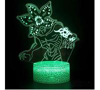 Lampe Stranger Things, Lumière D'illusion 3D,Veilleuse Stranger Things LED 16 Couleurs ,Cadeau D'anniversaire Cadeau de Noël- 03