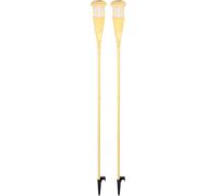 Lampe Strend Pro Garden, torche, solaire, marron, 12x LED, 12x12x167 cm, pack. 2 pcs.
