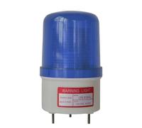 Lampe stroboscopique d'avertissement LED industrielle avec buzzer 90 dB, lampe d'alarme, balise, lampe de secours 12 V, 24 V, 110 V LTE-5104(AC220V-Blue)