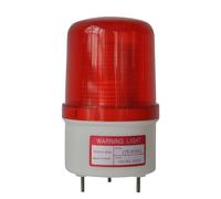 Lampe stroboscopique d'avertissement LED industrielle avec buzzer 90 dB, lampe d'alarme, balise, lampe de secours 12 V, 24 V, 110 V LTE-5104(AC220V-RED)