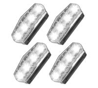 Lampe Stroboscopique, Feux D'Avertissement Sans Fil Pour Voiture, 4 Pièces Dispositifs D'alarme Automobile À Haute Luminosité Pour Panneaux Chantiers Et
