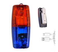 Lampe Stroboscopique Rechargeable Par USB - Lampe Stroboscopique LED Étanche, Clip Clignotant De Sécurité, Voyant D'avertissement Portable Avec Haute Visibilité | Lampes À Clips De Sécurité Pour Les B