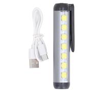 Lampe stylo LED en alliage d'aluminium, portable, rechargeable par USB, double faisceau, mini lampe de poche pour médecins, infirmières et étudiants