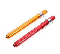 Lampe Stylo LED Médicale pour Examen des Pupilles Dents | Alliage Argenté ou Pourpre, Clip Intégré, Format Compact, Pile No7, Usage Clinique Portable Couleur Aléatoire