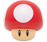 Lampe Super Mario rouge, veilleuse décorative champignon 3D et sons, l.12,5 x H.12 cm sans fil, Paladone