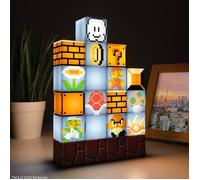Super Mario Lampe niveau Bros - Officiellement licencié, Lampe ambiance pour maison ou bureau, Cadeau pour gamers rétro