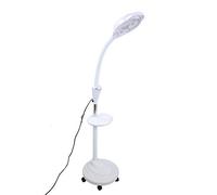 Lampe sur pied à grossissement 8X, lampadaire grossissant avec base pivotante à LED, idéale pour la lecture, les loisirs, l'artisanat, l'établi(UE)