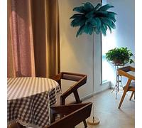Lampe sur Pied à LED en Plumes d'autruche, Lampe de Sol en Plumes de Palmier, 1,6 m de Haut, 3 Couleurs à intensité Variable, Salon/Chambre avec Interrupteur à Bouton, éclairage décoratif. C'est si g