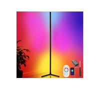 Lampadaire - TECTAKE - Lampe sur pied LED SPECTRA diffusion de couleurs avec télécommande - 29,5 x 29,5 x 145 cm