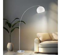 Lampe Sur Pied Bogen Lampe De Lecture Blanche Pour Le Salon H 180 Cm