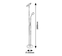 Lampe sur pied chromée avec liseuse LED 18,5W + LED 4,5W Ophus 3239 Rabalux