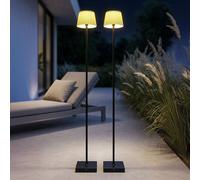 Lampe Sur Pied Extérieure Globo, Éclairage Jardin LED, CCT, Touch, USB, 2 Pièces