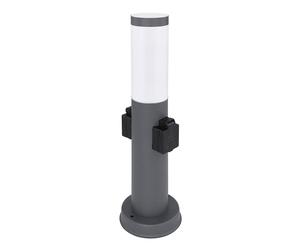 Lampe sur pied extérieure intelligente Prises de jardin à base de lumière à intensité variable, commande de téléphone portable dans un ensemble comprenant des ampoules à LED RVB