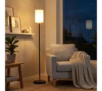 Lampe Sur Pied LED Moderne Couloir Chambre Noir Métal H 150 cm