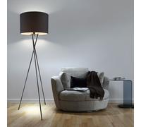 Lampe Sur Pied LED Pour Bureau Trépied Lecture Textile Plafonnier Noir