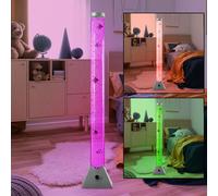 Lampe Sur Pied LED RGB Design Colonne D’Eau à Couleurs Deko Poissons