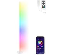 Lampe sur pied LED RVB IC connectée - coloris blanc [Luminea Home Control]