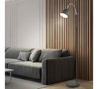 Lampe Sur Pied Moderne Globo LED Hauteur Réglable Anthracite 156 cm E27 7 W