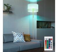 Lampe Sur Pied RGB LED En Tissu Dimmer En Bois Plafonnier Big Light