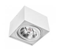 Lampe sur pied Spectrum Chloe AR111 Blanche Carrée 14,5 cm Max 50W GU10