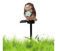 Lampe sur piquet de jardin en forme de hérisson, lampe sur piquet en forme de hérisson,Lampe sur piquet de jardin en forme de statue de hérisson - Statues de jardin LED paysage lumières hérisson lampe