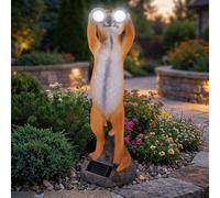 Lampe Suricate Figurine Décorative Solaire IP44 Batterie Blanc Froid LED Hauteur
